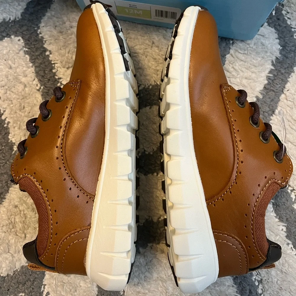 NWT Stride Rite Sr Cru Brown Dress Shoes